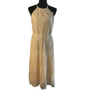 Chelsea & Violet Laced Long Lined Sleeveless Zip Up Evening Formal Dress